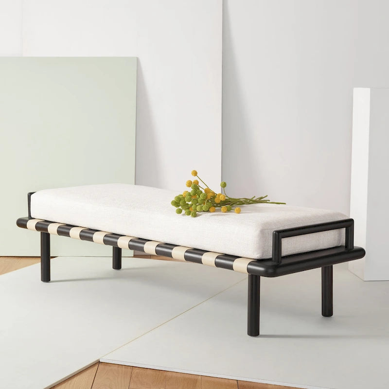 Teak Cushion Bench 70"W x 25.7"L x 18.5"H