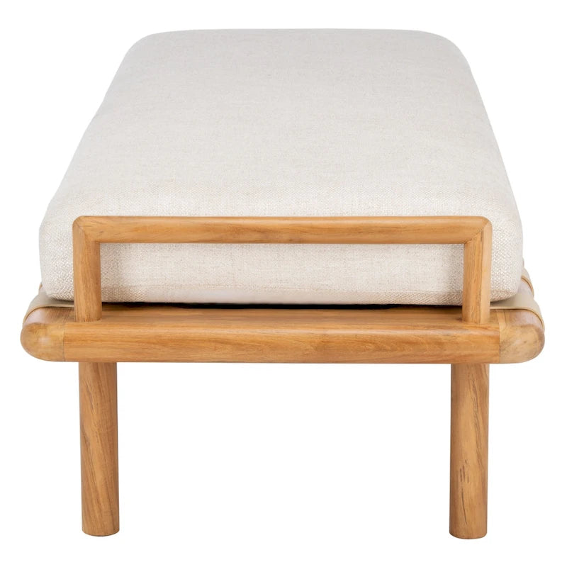 Teak Cushion Bench 70"W x 25.7"L x 18.5"H