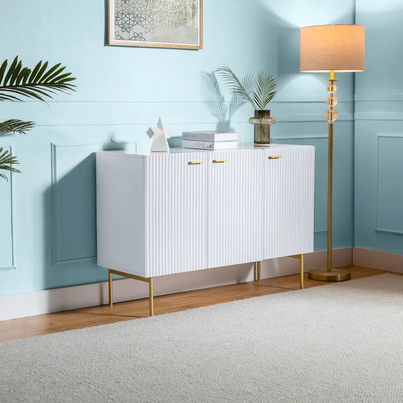 Multifunctional 47" Buffet Sideboard Cabinet with 3 Doors
