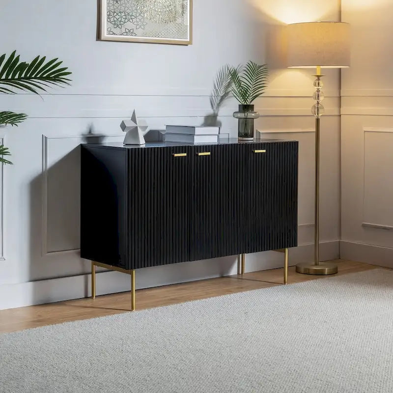 Multifunctional 47" Buffet Sideboard Cabinet with 3 Doors