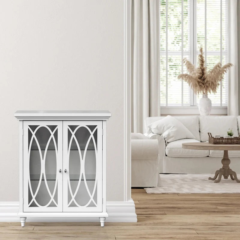 Mobile da pavimento bianco - 26L x 12.5W x 32H