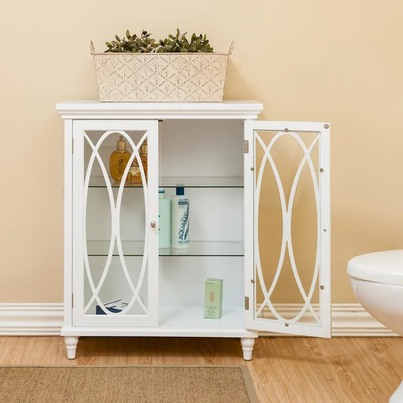 Mobile da pavimento bianco - 26L x 12.5W x 32H