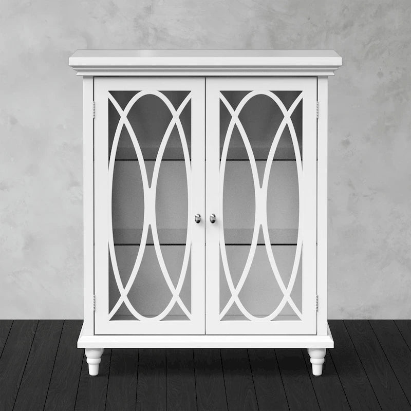 Mobile da pavimento bianco - 26L x 12.5W x 32H