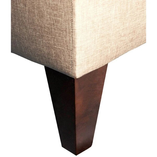10-Button Tufted Upholstered Long Storage Bench Ottoman
