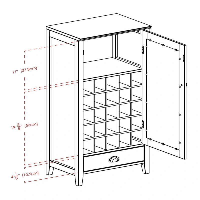 Wine Storage Cabinet, Espresso