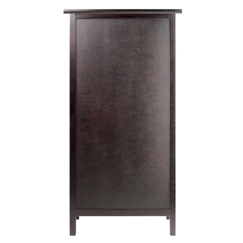 Wine Cabinet, Espresso - 19.13 x 12.72 x 37.48 inches