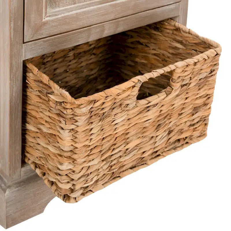 Red Tall Storage Unit - 15.7 x 13 x 34.3 - 16Wx13Dx34H