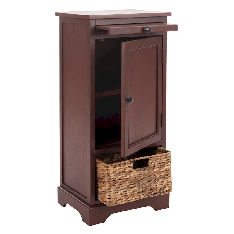 Red Tall Storage Unit - 15.7 x 13 x 34.3 - 16Wx13Dx34H