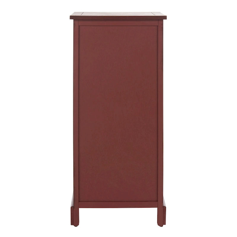 Red Tall Storage Unit - 15.7 x 13 x 34.3 - 16Wx13Dx34H