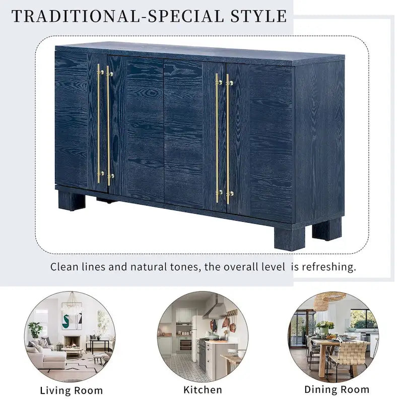 Houten dressoir in traditionele stijl