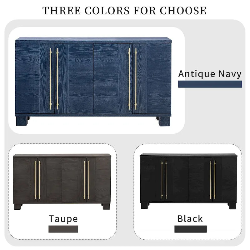 Houten dressoir in traditionele stijl