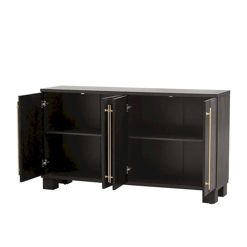 Houten dressoir in traditionele stijl
