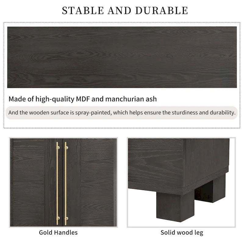 Houten dressoir in traditionele stijl
