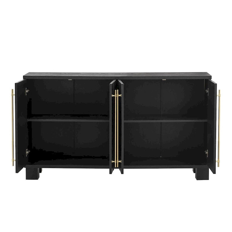 Houten dressoir in traditionele stijl