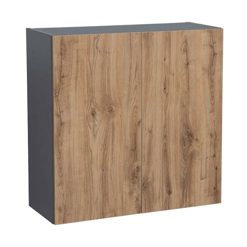 30 x 30 Wall Cabinet Double Door Grey - 30 x 30 x 12