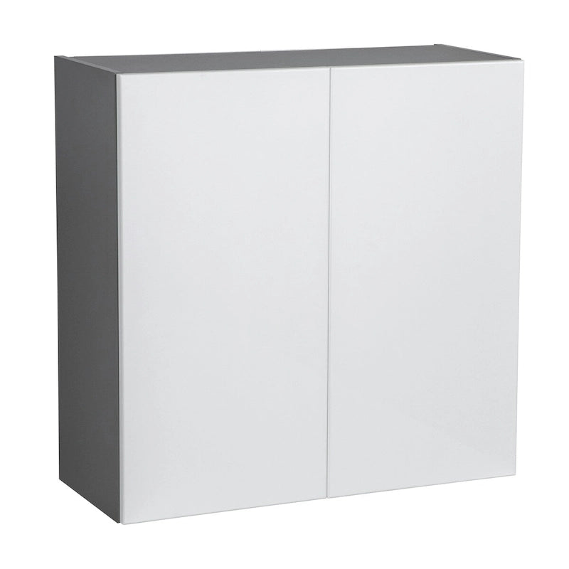 30 x 30 Wall Cabinet Double Door Grey - 30 x 30 x 12