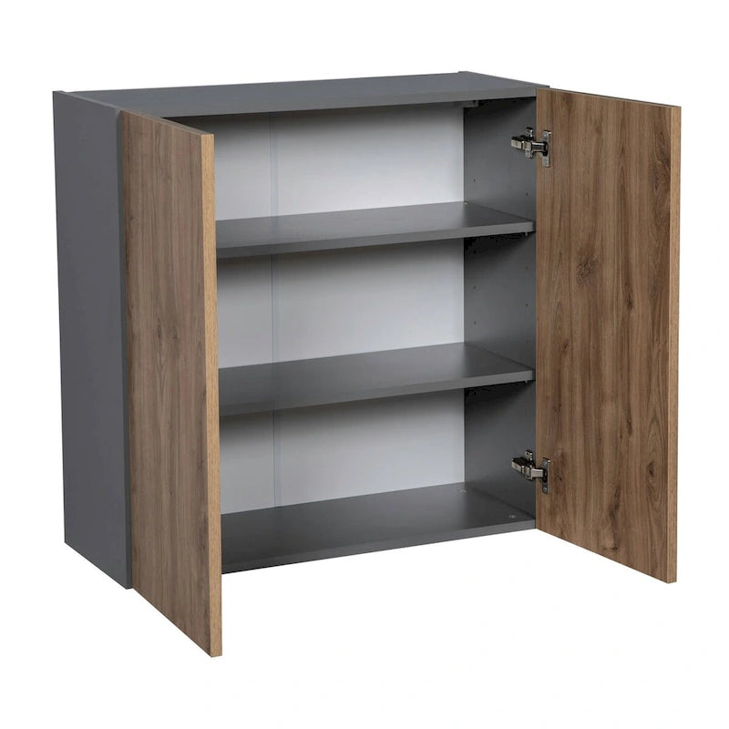 Pensile a doppia anta grigio 30 x 30 - 30 x 30 x 12