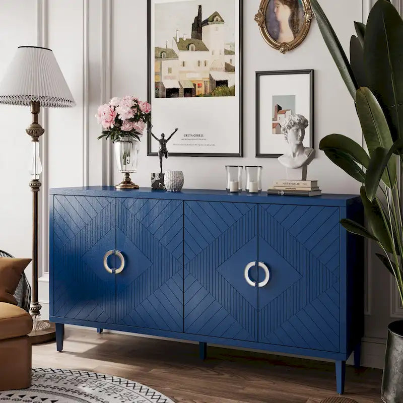 4-Door Storage Cabinet with MDF