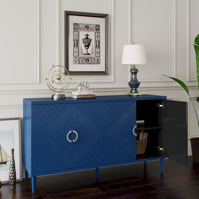 4-Door Storage Cabinet with MDF