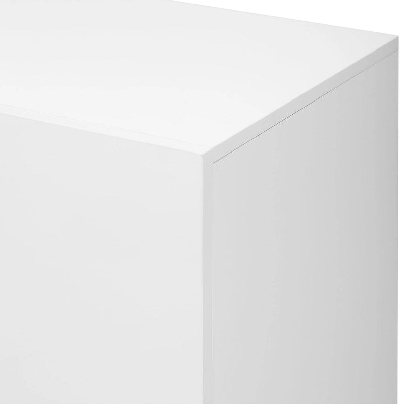55 Sideboard-Aufbewahrungsschrank mit verstellbaren Einlegeböden, glänzende Oberfläche