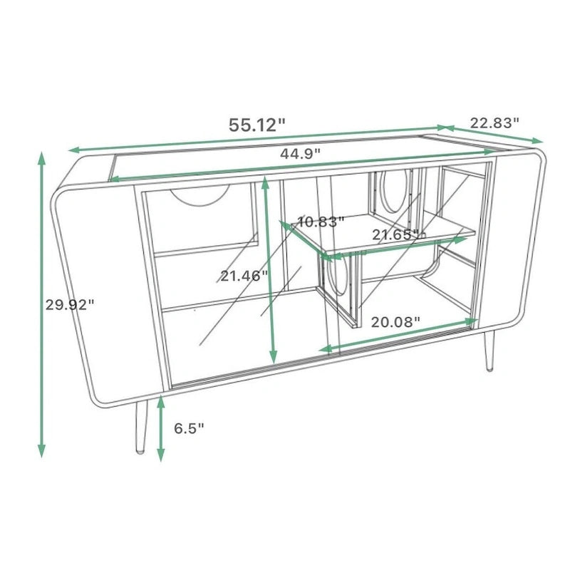 55.12 Geräumiges Katzenhaus mit gehärtetem Glas