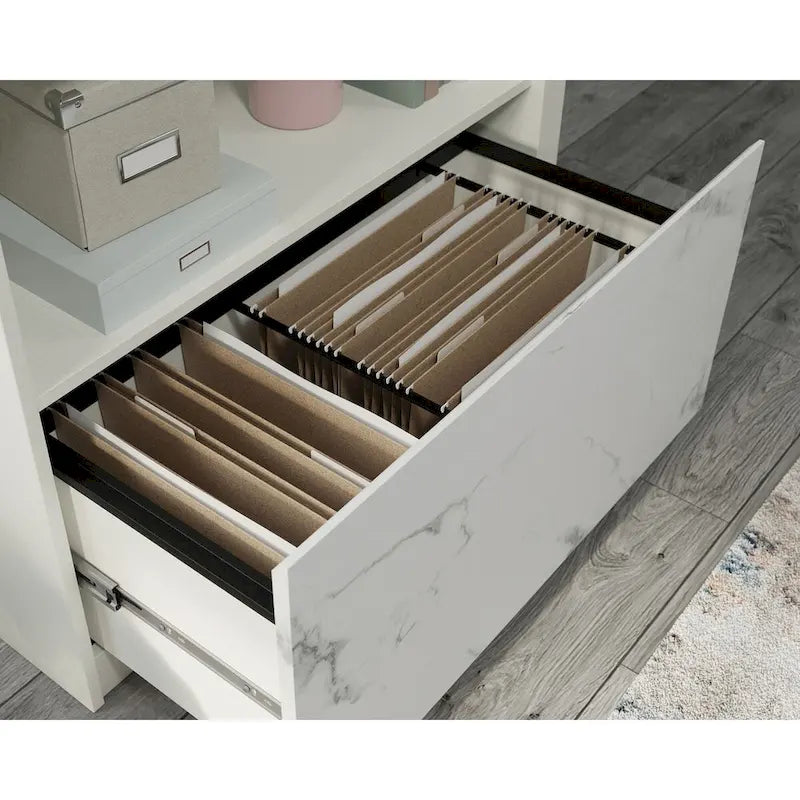 Lateral File Cabinet with Shelf