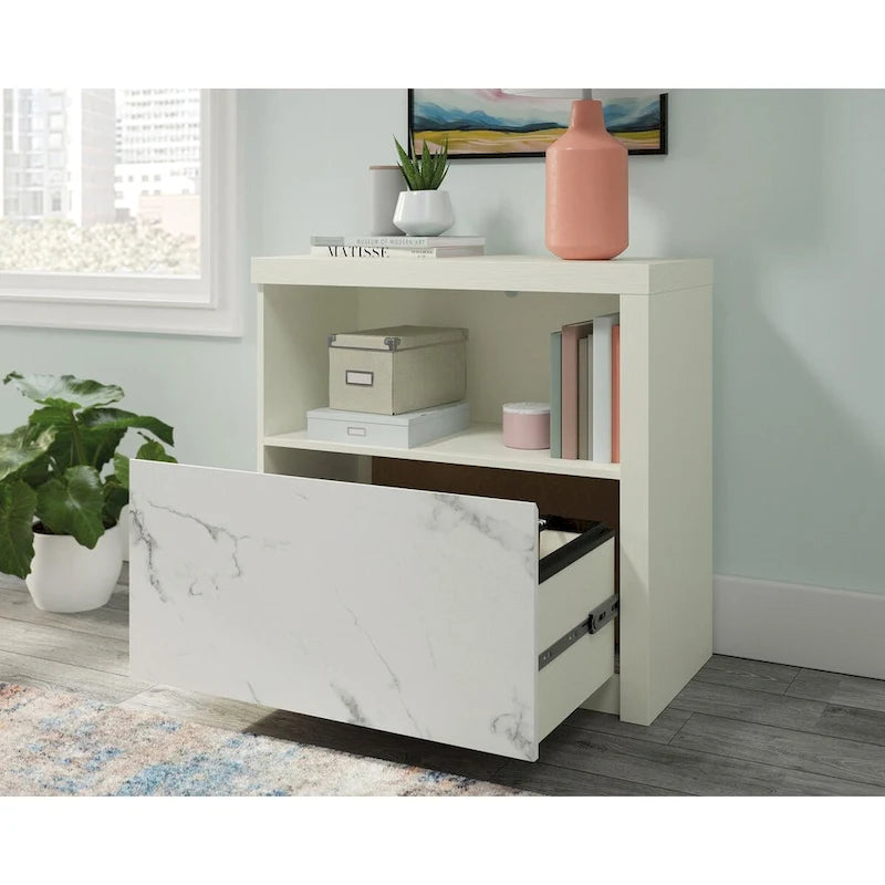 Lateral File Cabinet with Shelf