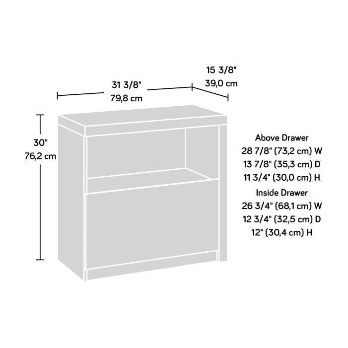 Lateral File Cabinet with Shelf