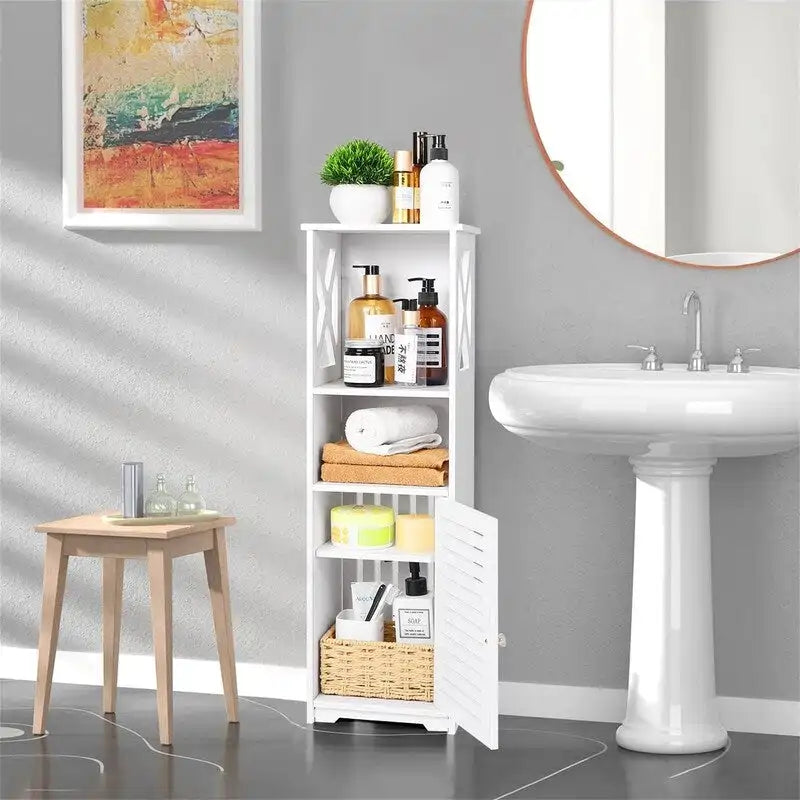 Mobile contenitore da bagno piccolo e impermeabile, indipendente - 9.4D x 7.87W x 29.5H