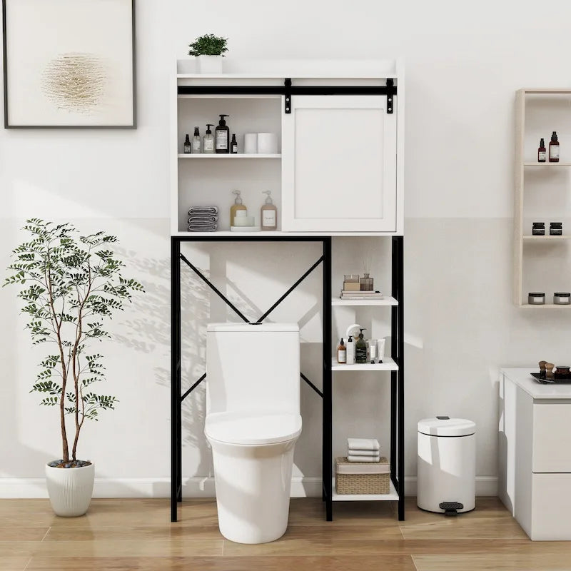 Mobiletto contenitore sopra il WC, mensola da bagno