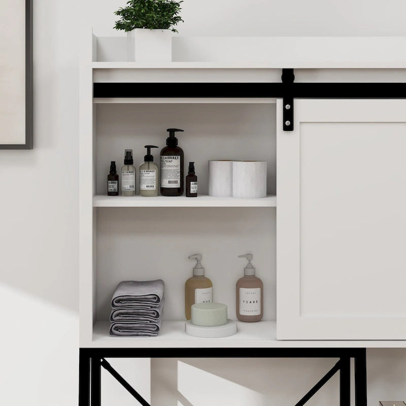 Mobiletto contenitore sopra il WC, mensola da bagno