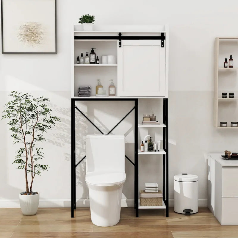 Mobiletto contenitore sopra il WC, mensola da bagno