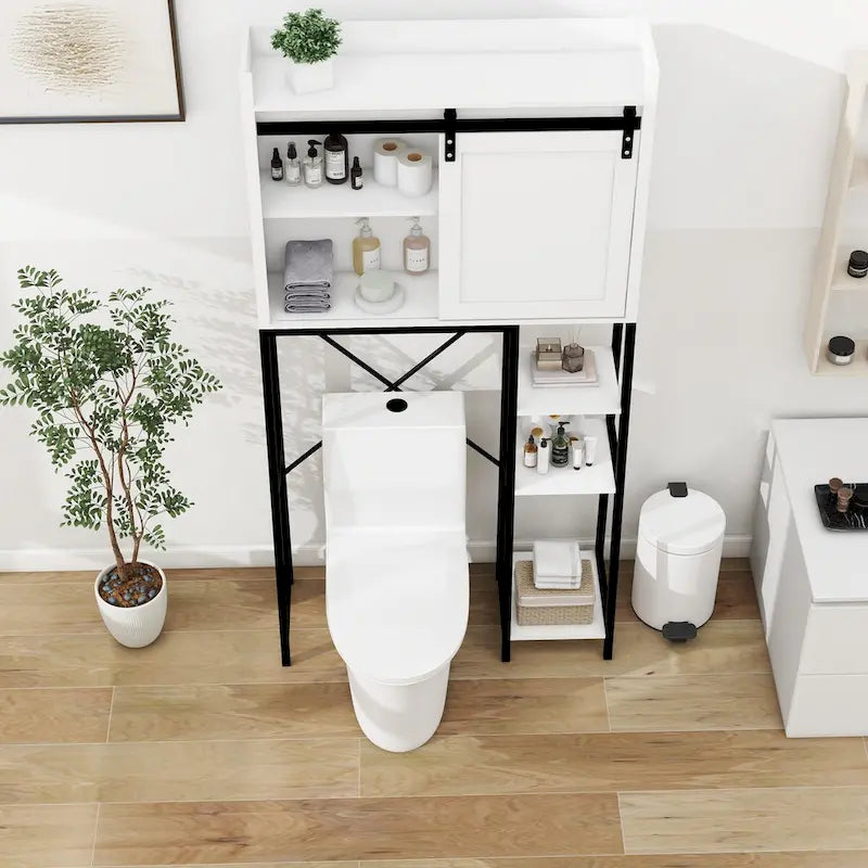 Mobiletto contenitore sopra il WC, mensola da bagno